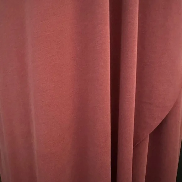 Lulu’s Hi-Low Twin Spaghetti Strap Stretch Knit Dress In Washed Red Size M - Picture 10 of 10